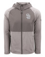 San Diego Padres Mono Cutter & Buck Peshastin Fleece Recycled Mens Hybrid Jacket EGH_MANN_HG 1