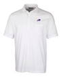 Buffalo Bills Cutter & Buck Advantage Tri-Blend Jersey Mens Pocket Polo White Mannequin