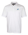 Detroit Lions Cutter & Buck Advantage Tri-Blend Jersey Mens Pocket Polo White Mannequin