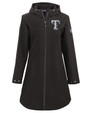 Texas Rangers Mono Cutter & Buck Camano Everyday Stretch Recycled Womens Water Resistant Jacket BL_MANN_HG 1