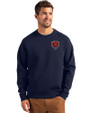 Chicago Bears Historic Cutter & Buck Roam Epic Versatility Recycled Crew Neck Mens Pullover Navy Blue Front