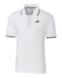 Buffalo Bills Cutter & Buck Big & Tall Advantage Tipped Polo White Mannequin
