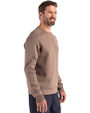 New England Patriots Mono Cutter & Buck Roam Epic Versatility Recycled Crew Neck Mens Pullover Mushroom Side