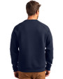 New York Yankees Mono Cutter & Buck Roam Epic Versatility Recycled Crew Neck Mens Pullover Navy Blue Back