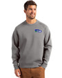 Seattle Seahawks Historic Cutter & Buck Roam Epic Versatility Recycled Crew Neck Mens Pullover Elemental Grey Front