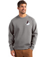 Arizona Cardinals Historic Cutter & Buck Roam Epic Versatility Recycled Crew Neck Mens Pullover Elemental Grey Front