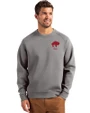 Buffalo Bills Historic Cutter & Buck Roam Epic Versatility Recycled Crew Neck Mens Pullover Elemental Grey Front