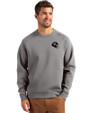 Houston Texans NFL Helmet Cutter & Buck Roam Epic Versatility Recycled Crew Neck Mens Pullover Elemental Grey Front