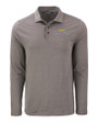 Los Angeles Chargers Cutter & Buck Coastline Epic Comfort Recycled Mens Long Sleeve Polo Elemental Grey Mannequin