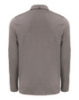 Los Angeles Chargers Cutter & Buck Coastline Epic Comfort Recycled Mens Long Sleeve Polo Elemental Grey Mannequin Back