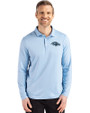 Baltimore Ravens Mono Cutter & Buck Coastline Epic Comfort Recycled Mens Long Sleeve Polo Atlas Light Blue Front