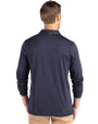 Los Angeles Dodgers Mono Cutter & Buck Coastline Epic Comfort Recycled Mens Long Sleeve Polo Navy Blue Back