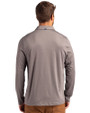 Washington Commanders Cutter & Buck Coastline Epic Comfort Recycled Mens Long Sleeve Polo Elemental Grey Back