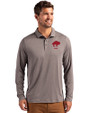 Buffalo Bills Historic Cutter & Buck Coastline Epic Comfort Recycled Mens Long Sleeve Polo Elemental Grey Front