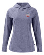 San Diego Padres Stars & Stripes Cutter & Buck Adapt Knit Recycled Womens Heathered Hooded Pullover NVH_MANN_HG 1