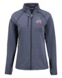 San Diego Padres Stars & Stripes Cutter & Buck Peshastin Fleece Recycled Womens Full Zip Jacket NVH_MANN_HG 1