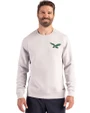 Philadelphia Eagles Historic -  Cutter & Buck Roam Recycled Buttery-Soft Knit Mens Crew Neck Pullover Solitaire Front