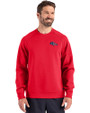 Denver Broncos Americana Cutter & Buck Roam Epic Versatility Recycled Crew Neck Mens Pullover Red Front