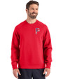Pittsburgh Pirates Stars & Stripes Cutter & Buck Roam Epic Versatility Recycled Crew Neck Mens Pullover Red Front