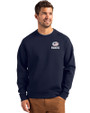 Green Bay Packers Americana Cutter & Buck Roam Epic Versatility Recycled Crew Neck Mens Pullover Navy Blue Front