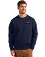Philadelphia Eagles Americana Cutter & Buck Roam Epic Versatility Recycled Crew Neck Mens Pullover Navy Blue Front