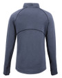 Minnesota Twins Cutter & Buck Peshastin Fleece Recycled Womens Full Zip Jacket Navy Blue Heather Mannequin Back