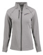 San Diego Padres Cooperstown Cutter & Buck Peshastin Fleece Recycled Womens Full Zip Jacket EGH_MANN_HG 1