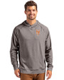 New York Mets Cutter & Buck Adapt Knit Recycled Mens Heathered Hooded Pullover Black Heather Front