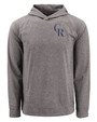 Colorado Rockies Cutter & Buck Adapt Knit Recycled Mens Heathered Hooded Pullover BLH_MANN_HG 1