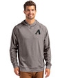 Arizona Diamondbacks City Connect Cutter & Buck Adapt Knit Recycled Mens Heathered Hooded Pullover Black Heather Front