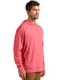 Cleveland Guardians - Cutter & Buck Adapt Knit Recycled Mens Heathered Hooded Pullover Cardinal Red Heather Side