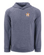 Houston Astros Cutter & Buck Adapt Knit Recycled Mens Heathered Hooded Pullover NVH_MANN_HG 1