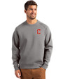 Cleveland Guardians - Cutter & Buck Roam Epic Versatility Recycled Crew Neck Mens Pullover Elemental Grey Front