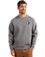 Texas Rangers Cooperstown Cutter & Buck Roam Epic Versatility Recycled Crew Neck Mens Pullover Elemental Grey Front