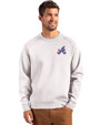 Atlanta Braves City Connect Cutter & Buck Roam Epic Versatility Recycled Crew Neck Mens Pullover Solitare Front