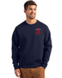 Los Angeles Angels City Connect Cutter & Buck Roam Epic Versatility Recycled Crew Neck Mens Pullover Navy Blue Front