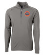 HoustonAstrosCooperstown- Cutter & Buck Adapt Eco Knit Stretch Recycled Mens Quarter Zip Pullover EG_MANN_HG 1
