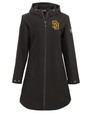 San Diego Padres Cutter & Buck Camano Everyday Stretch Recycled Womens Water Resistant Jacket BL_MANN_HG 1