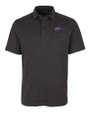 Buffalo Bills Cutter & Buck Advantage Tri-Blend Jersey Mens Big and Tall Pocket Polo Black Heather Mannequin