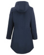 Minnesota Twins Cooperstown Cutter & Buck Camano Everyday Stretch Recycled Womens Water Resistant Jacket Navy Blue Mannequin Back