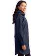 Los Angeles Angels City Connect Cutter & Buck Camano Everyday Stretch Recycled Womens Water Resistant Jacket Navy Blue Side