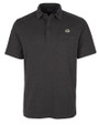 Green Bay Packers Cutter & Buck Advantage Tri-Blend Jersey Mens Big and Tall Pocket Polo Black Heather Mannequin