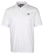 Green Bay Packers Cutter & Buck Advantage Tri-Blend Jersey Mens Big and Tall Pocket Polo White Mannequin