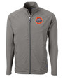 HoustonAstrosCooperstown- Cutter & Buck Adapt Eco Knit Hybrid Recycled Mens Big & Tall Full Zip Jacket EG_MANN_HG 1
