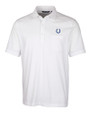 Indianapolis Colts Cutter & Buck Advantage Tri-Blend Jersey Mens Big and Tall Pocket Polo White Mannequin