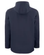 Minnesota Twins Cutter & Buck Camano Everyday Stretch Recycled Mens Water Resistant Jacket Navy Blue Mannequin Back