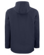 Minnesota Twins Cutter & Buck Camano Everyday Stretch Recycled Mens Water Resistant Jacket Navy Blue Mannequin Back