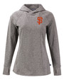 San Francisco Giants Cutter & Buck Adapt Knit Recycled Womens Heathered Hooded Pullover BLH_MANN_HG 1