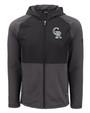 Colorado Rockies City Connect Cutter & Buck Peshastin Fleece Recycled Mens Hybrid Jacket BLH_MANN_HG 1