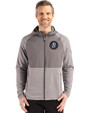 Baltimore Orioles City Connect Cutter & Buck Peshastin Fleece Recycled Mens Hybrid Jacket Elemental Grey Heather Front